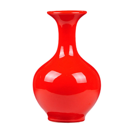 Jahrriesnge porcelain of pure red vase cna0764 