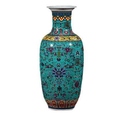 Jahrriesnge porcelain of colorful enamel vase cna0802 