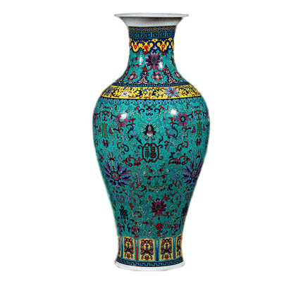 Jahrriesnge porcelain of colorful enamel vase cna0803 