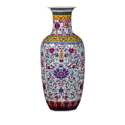 Jahrriesnge porcelain of colorful enamel vase cna0808 