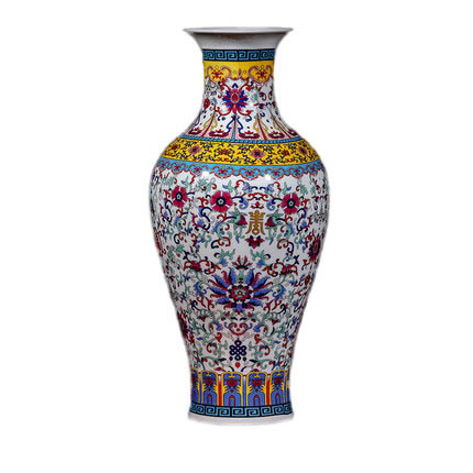 Jahrriesnge porcelain of colorful enamel vase cna0809 