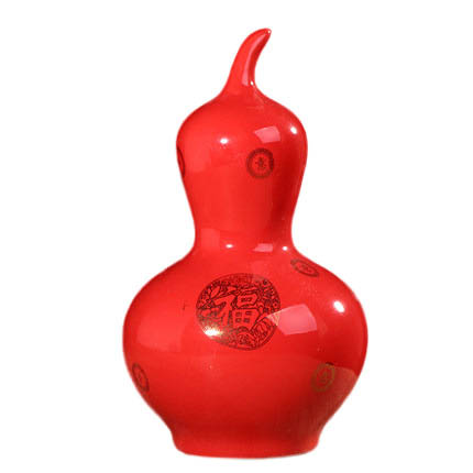 Jahrriesnge porcelain of red gourd vase cna0853 