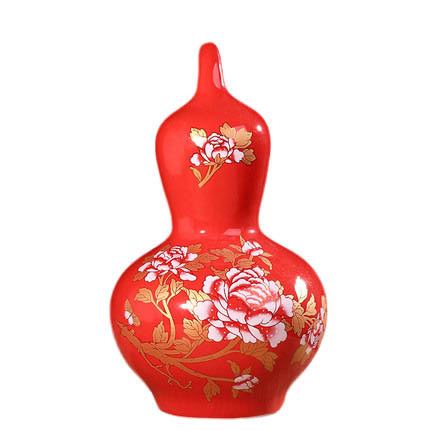 Jahrriesnge porcelain of red gourd vase cna0855 