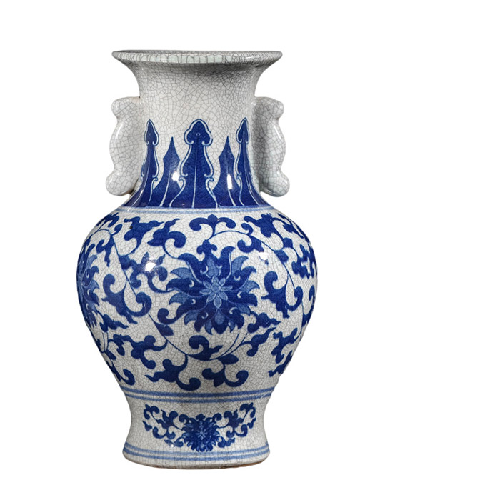 Jahrriesnge porcelain of white and blue vase cna0870 