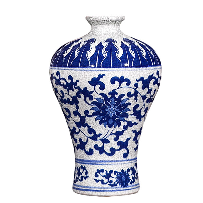 Jahrriesnge porcelain of white and blue vase cna0873 