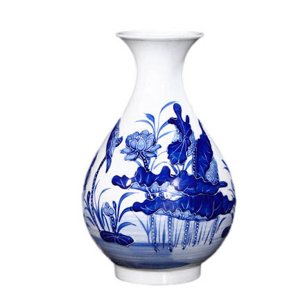 Jahrriesnge porcelain of relief lotus vase cna0899 