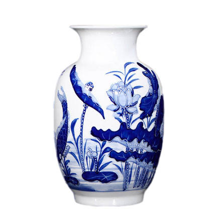 Jahrriesnge porcelain of relief lotus vase cna0901 