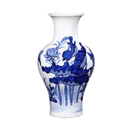 Jahrriesnge porcelain of relief lotus vase cna0902 