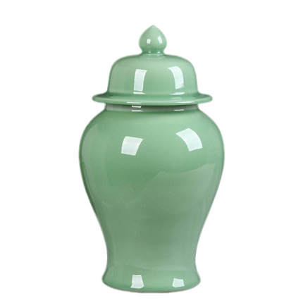 Jahrriesnge porcelain of green binaural vase cna0918 