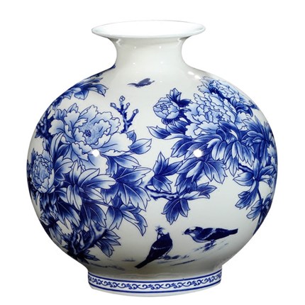 Jahrriesnge porcelain of peony bone china vase cna0935 