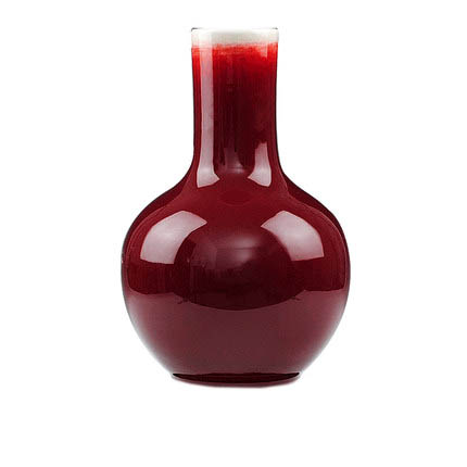 Jahrriesnge porcelain of crack glaze red vase cna0943 