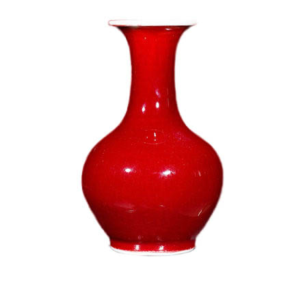 Jahrriesnge porcelain of crack glaze red vase cna0944 