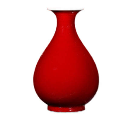 Jahrriesnge porcelain of crack glaze red vase cna0947 