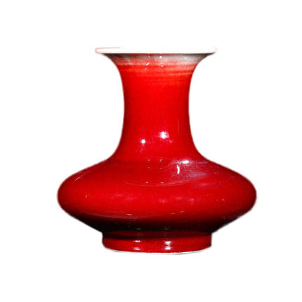 Jahrriesnge porcelain of crack glaze red vase cna0948 