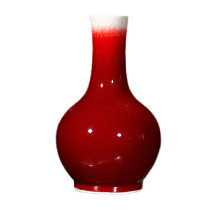 Jahrriesnge porcelain of crack glaze red vase cna0949 