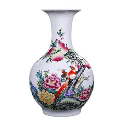 Jahrriesnge porcelain of peach vase cna0988 