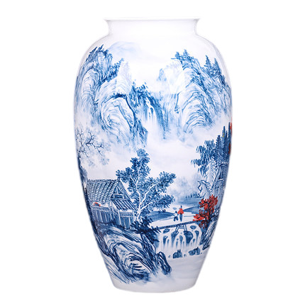 Jahrriesnge porcelain of landscape vase cna1021 