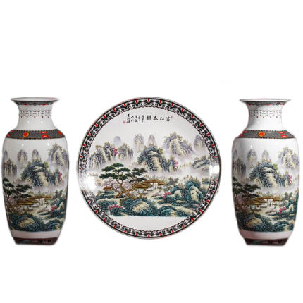 Jahrriesnge porcelain of spring vase set 3pcs cna1046 