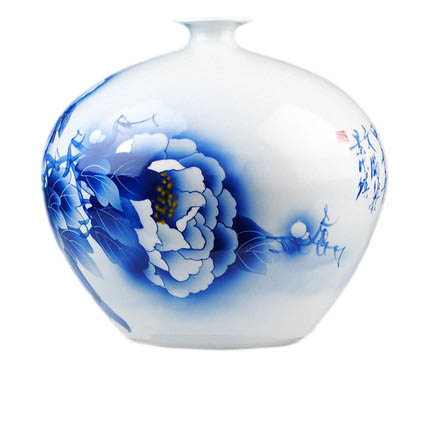 Jahrriesnge porcelain of peony blossom vase cna1054 