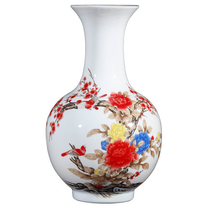 Jahrriesnge porcelain of peony vase cna1134 