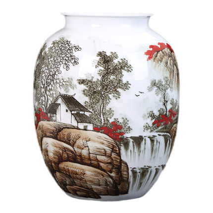 Jahrriesnge porcelain of hand painted big vase cna1140 