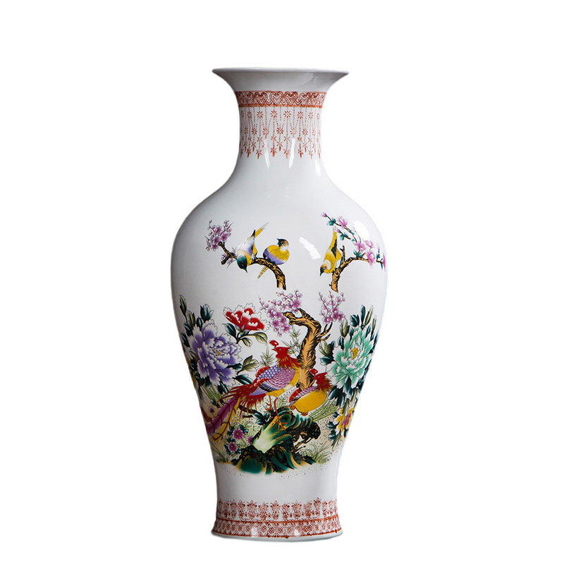 Jahrriesnge porcelain of spring scenery vase cna1164 