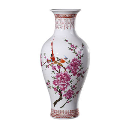 Jahrriesnge porcelain of spring scenery vase cna1165 