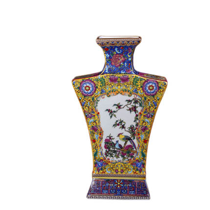 Jahrriesnge porcelain of enamel Multilateral vase cna1204 