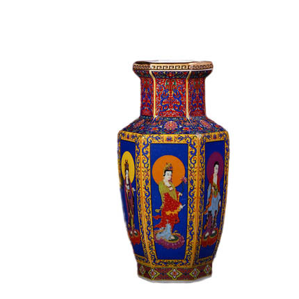 Jahrriesnge porcelain of enamel Multilateral vase cna1206 