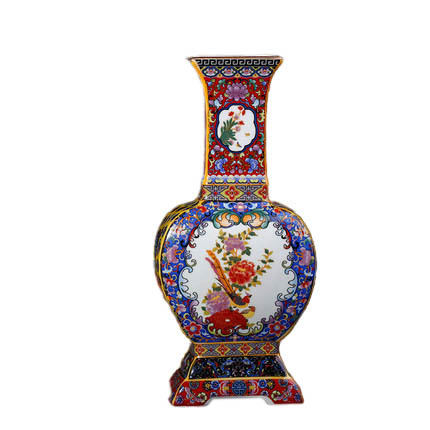 Jahrriesnge porcelain of enamel Multilateral vase cna1209 