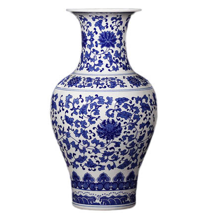 Jahrriesnge porcelain of rooted lotus vase cna1242 