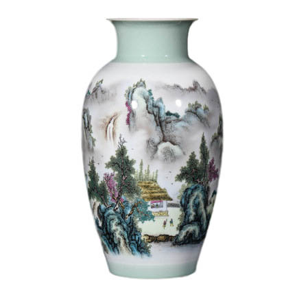 Jahrriesnge porcelain of colorful vase cna1273 