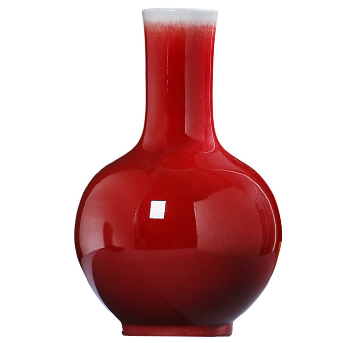 Jahrriesnge porcelain of red vase cna1282 