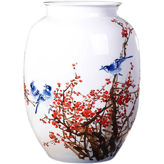 Jahrriesnge porcelain of spring scenery vase cna1286 