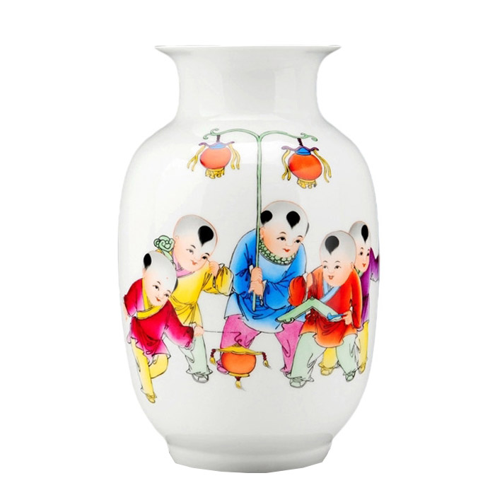 Jahrriesnge porcelain of five boys vase cna1288 