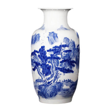 Jahrriesnge porcelain of landscape painting vase cna1326 