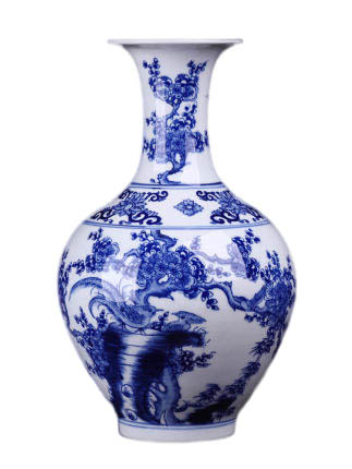 Jahrriesnge porcelain of blue and white vase cna1328 