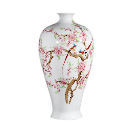 Jahrriesnge porcelain of birds flowers vase cna1340 