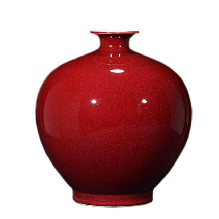 Jahrriesnge porcelain of red color glaze vase cna1346 