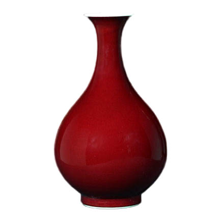 Jahrriesnge porcelain of red color glaze vase cna1348 