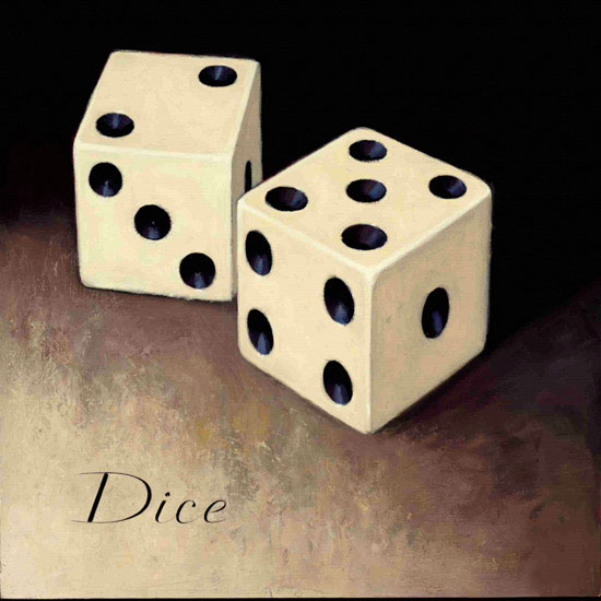 Jahrriesnge Still Life of dice-lpf00170 