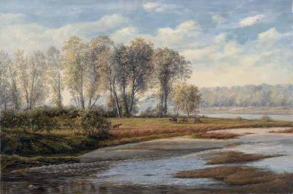 JAHRRIESNGE Landscape of creek-lpf01011 