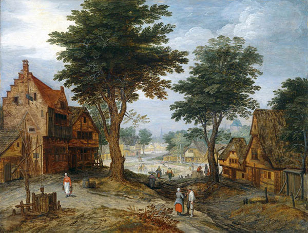 JAHRRIESNGE Landscape of village-lpf01497 