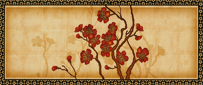 JAHRRIESNGE Floral of plum blossom lpf04363 