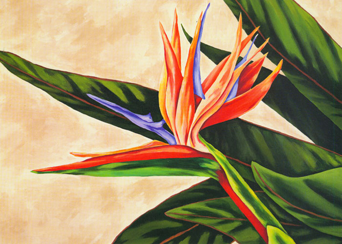 JAHRRIESNGE Floral of strelitzia lpf04608 