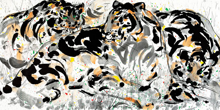 JAHRRIESNGE Landscape of tigers lpf09177 