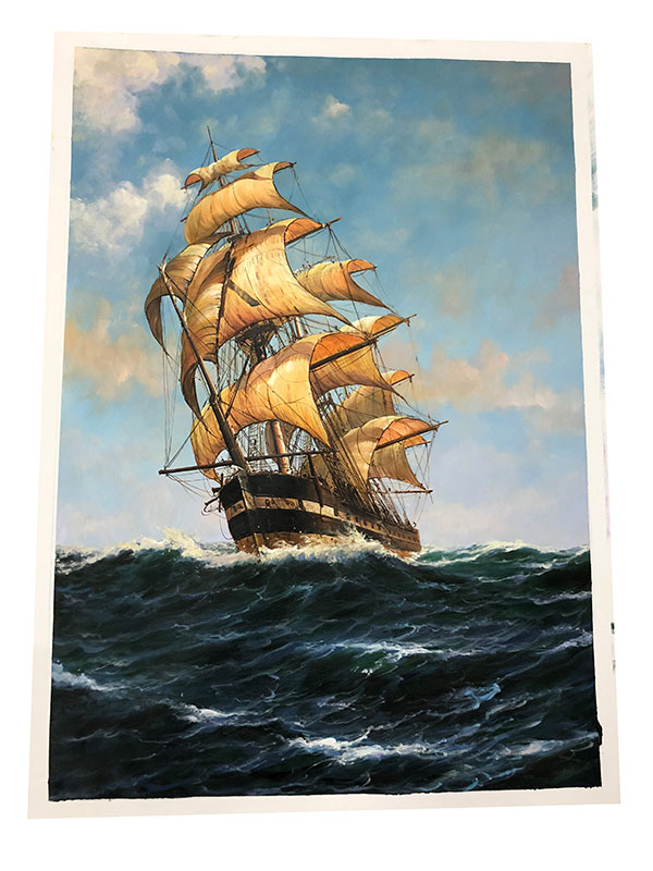 Jahrriesnge Oil Painting of ship-lpg0053 