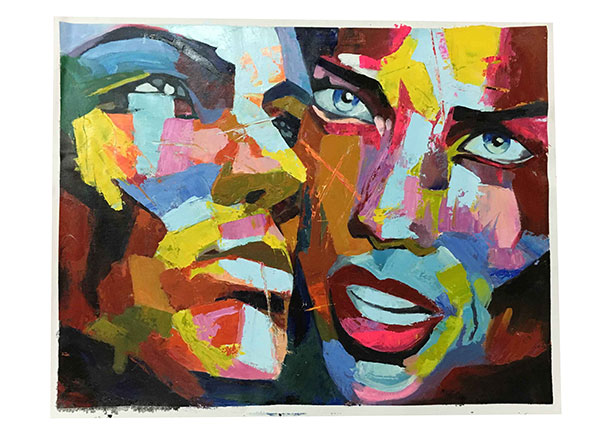 JAHRRIESNGE Oil Painting of face-lpg0069 