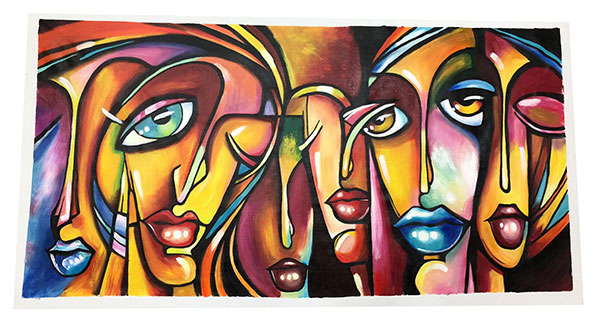 JAHRRIESNGE Oil Painting of face-lpg0093 