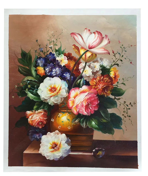 Jahrriesnge Oil Painting of flower-lpg0348 